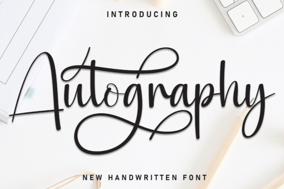 Autogaphy: A Script Font with a Handwritten Soul