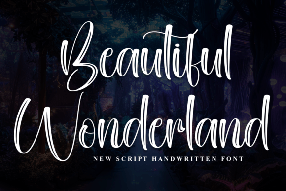Beautiful Wonderland: A Script Font That Elevates Digital Design