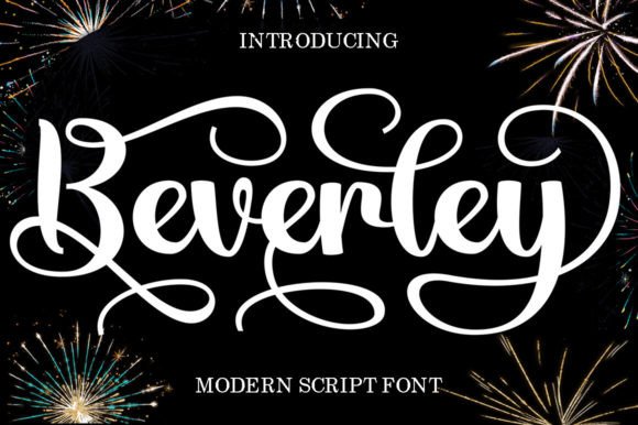Beverley: A Handwritten Font for Editorial Elegance