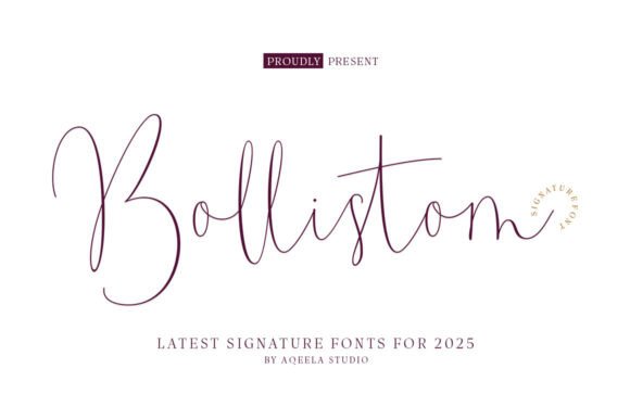 Bollistom: A Script Font for Elegance and Modern Branding