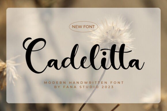 Cadelitta Script Font for Editorial Design and Branding