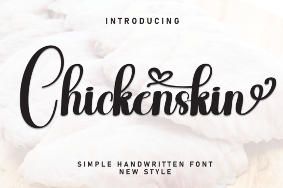 Chikenskin: A Handwritten Script Font for Editorial Warmth