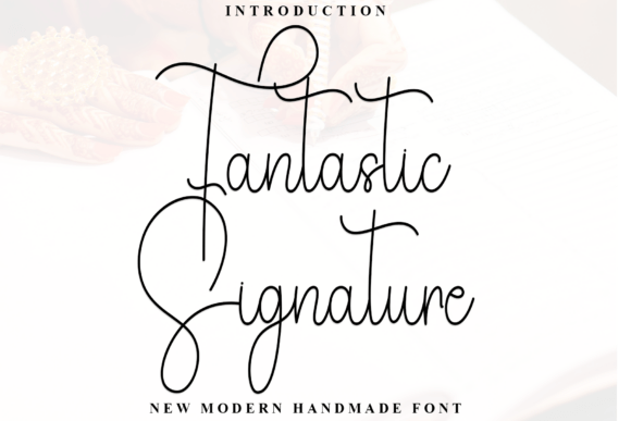 Fantastic Signature: A Script Font with Soul