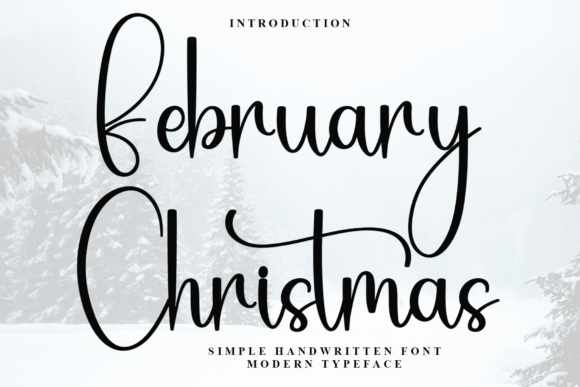 February Christmas Font: A Beautiful Script for Handmade Creators