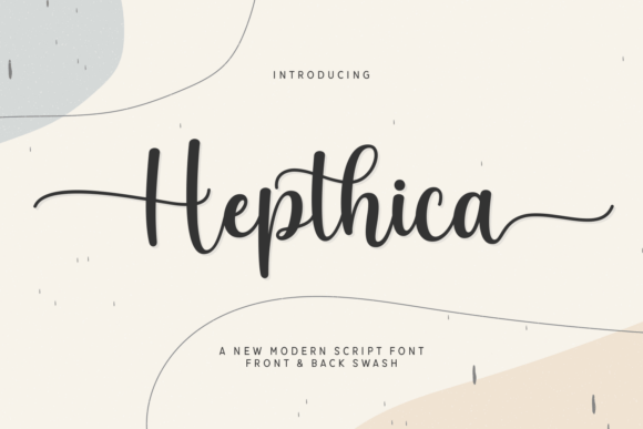 Hepthica: A Modern Script Font for Digital Design