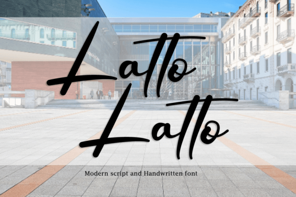 Latto Latto: A Script Font for Digital Design