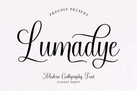 Lumadye: A Font for Elegant Craft Projects