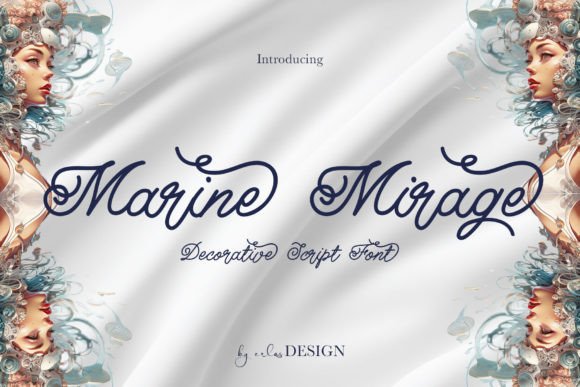Marine Mirage: A Handwritten Font with a Modern Soul