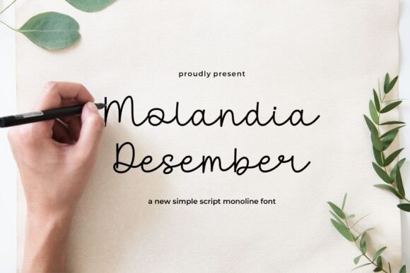 Molandia Desember: A Script Font That Elevates Digital Design