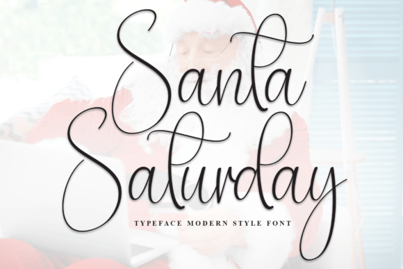 Santa Saturday: A Script Font for Elegant Craft Projects