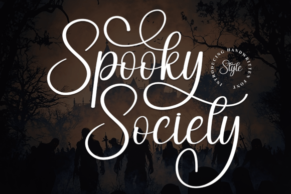 Spooky Society: A Timeless Script Font for Editorial Design