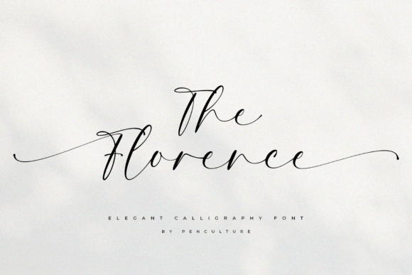 The Florence: A Script Font for Editorial Elegance