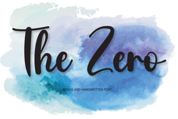 The Zero: A Versatile Script Font for Editorial Design