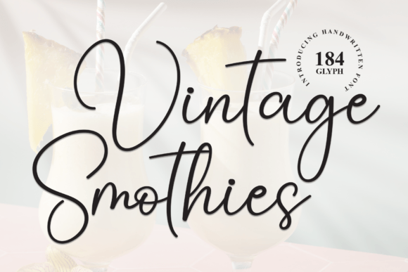 Vintage Smothies: A Font for Timeless Visual Impact