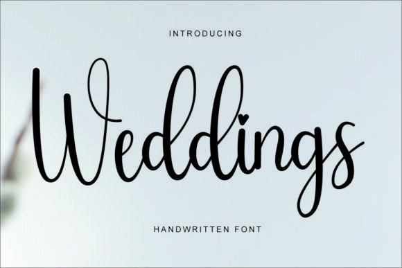 Weddings: A Script Font for Editorial Elegance