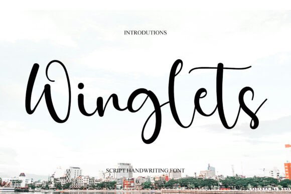Winglets: A Script Font for Creative Crafters and Product Designers